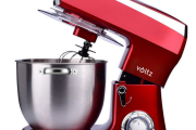 Mixer planetar Oliver Voltz V51115A, 2100W, 7.5 litri, 6 viteze, Pulse, 3 agitatoare, Rosu