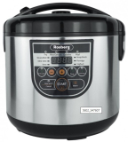 Multicooker Rosberg R51985E5, 780W, 5 L, 10 programe, Mod manual, Timer, Inox/Negru