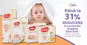 Scutece Huggies cu pana la 31% reducere